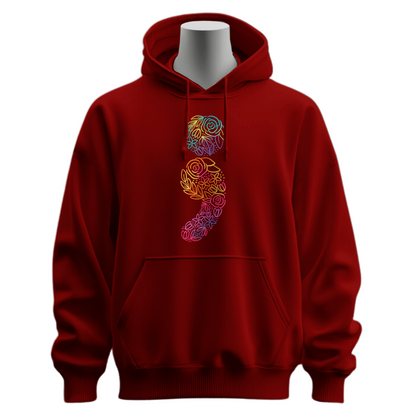 Floral Semicolon Hoodie