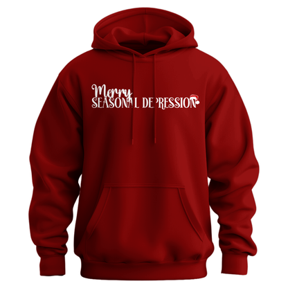 Merry Seasonal Depression Hoodie (Official Lyndseydotw Merch)