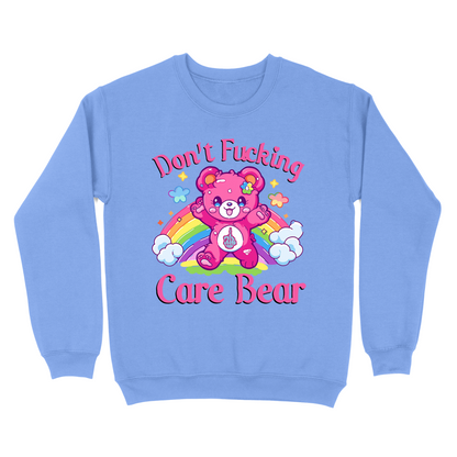 Don't Fucking Care Bear Crewneck