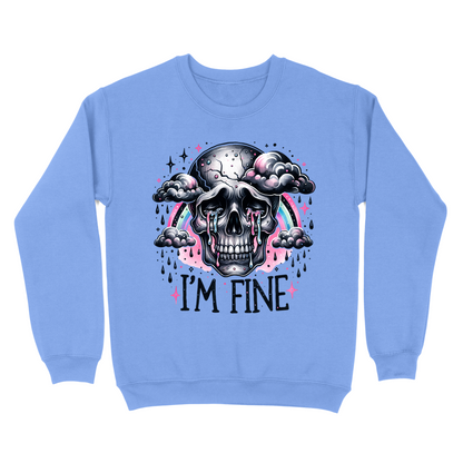 I'm Fine Skeleton Crewneck