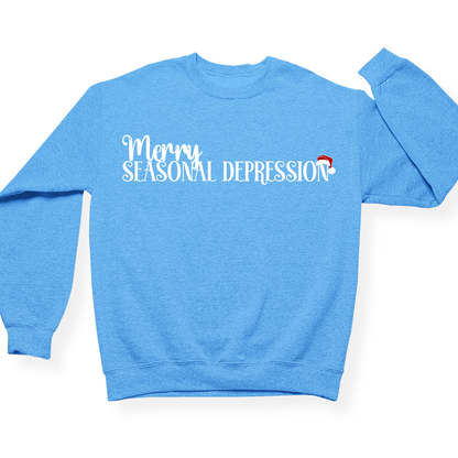 Merry Seasonal Depression Crewneck (Official Lyndseydotw Merch)