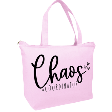 Chaos Coordinator Zippered Tote Bag