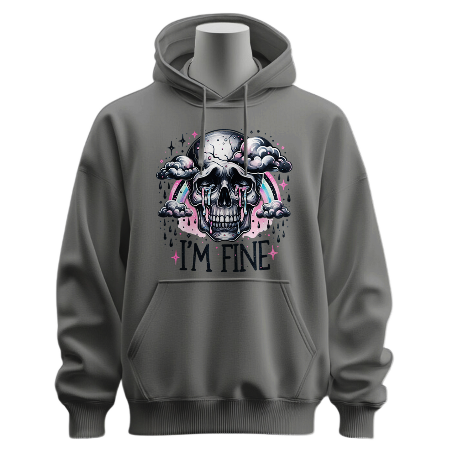 I'm Fine Skeleton Hoodie