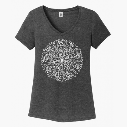 Curse Word Mandala Women's V-Neck (Ladies Fit)