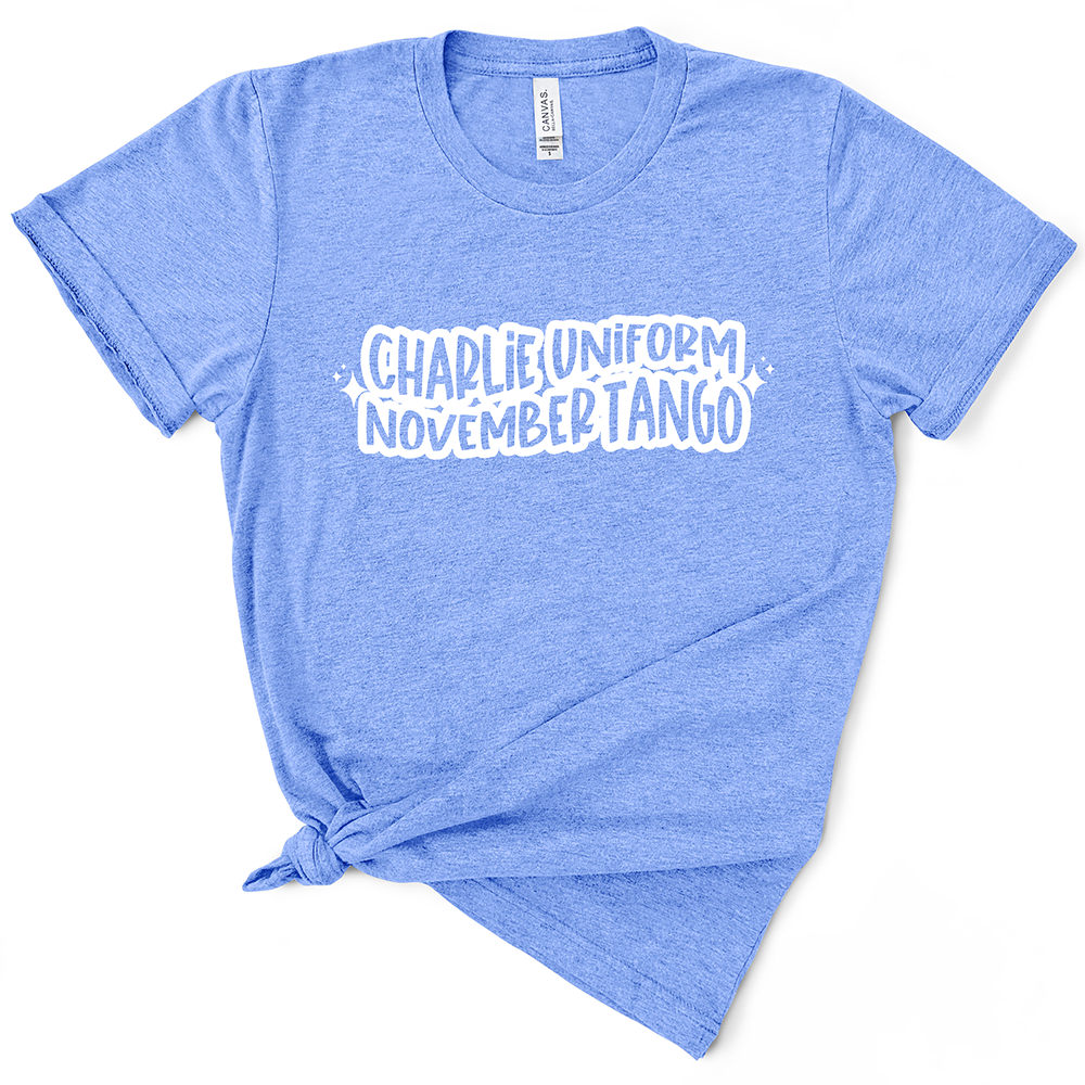 Charlie Uniform November Tango Tshirt