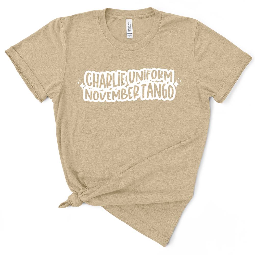 Charlie Uniform November Tango Tshirt