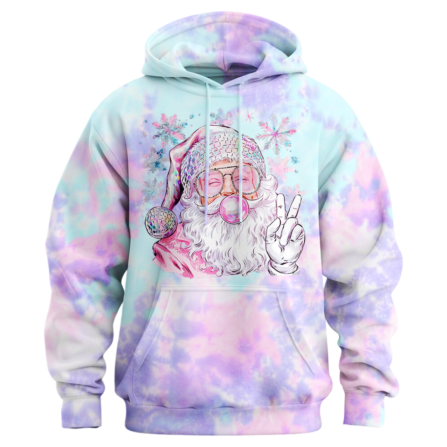 Bubble Gum Santa Hoodie