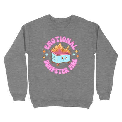 Emotional Dumpster Fire Crewneck