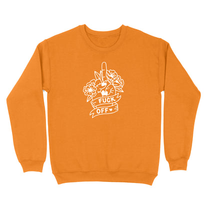 Fuck Off Floral Middle Finger Crewneck