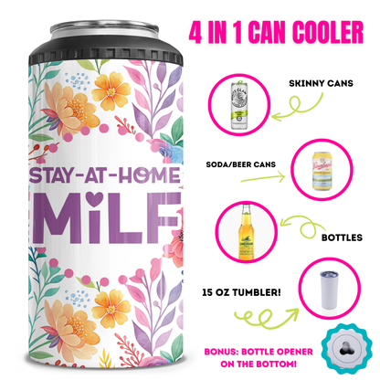 Stay At Home Milf 4 in 1 Can Cooler