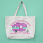 Funny Camping Oversized Tote Bag