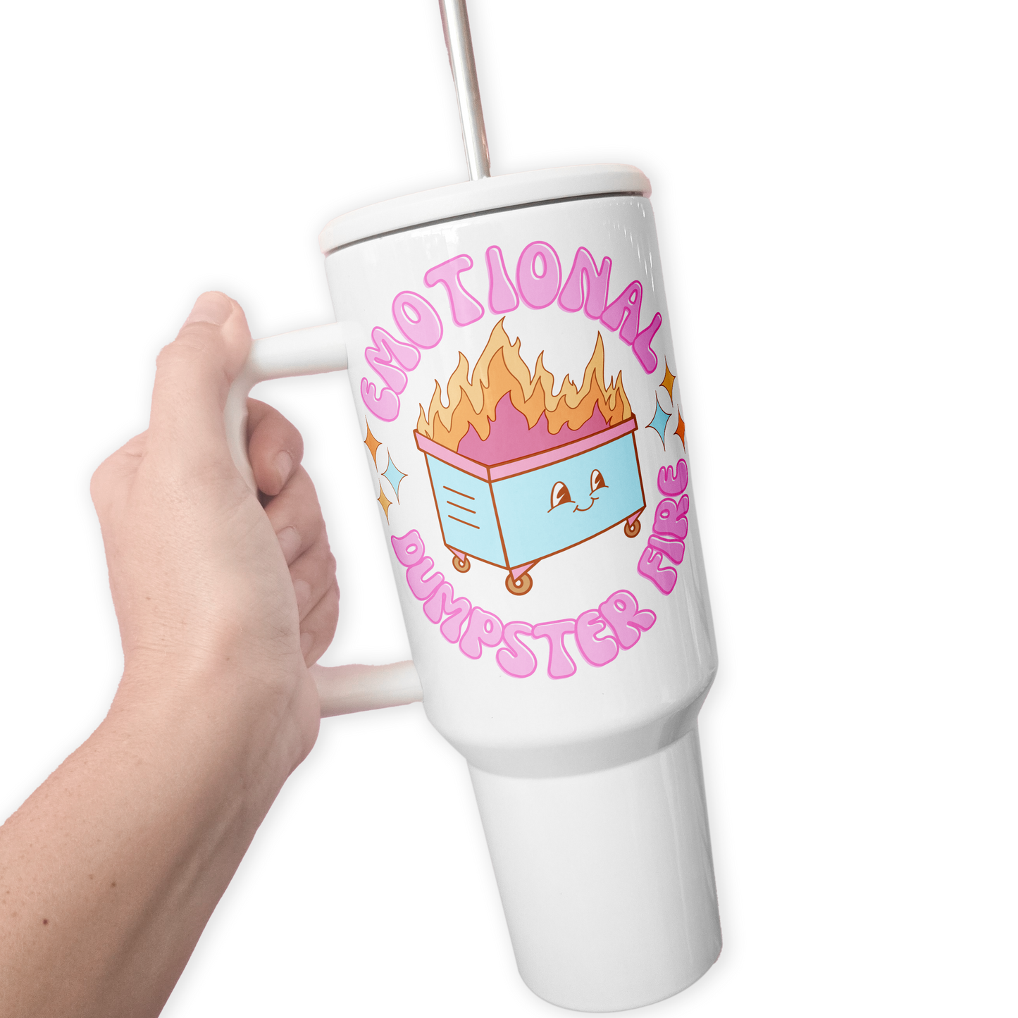 Emotional Dumpster Fire 40 Oz Tumbler