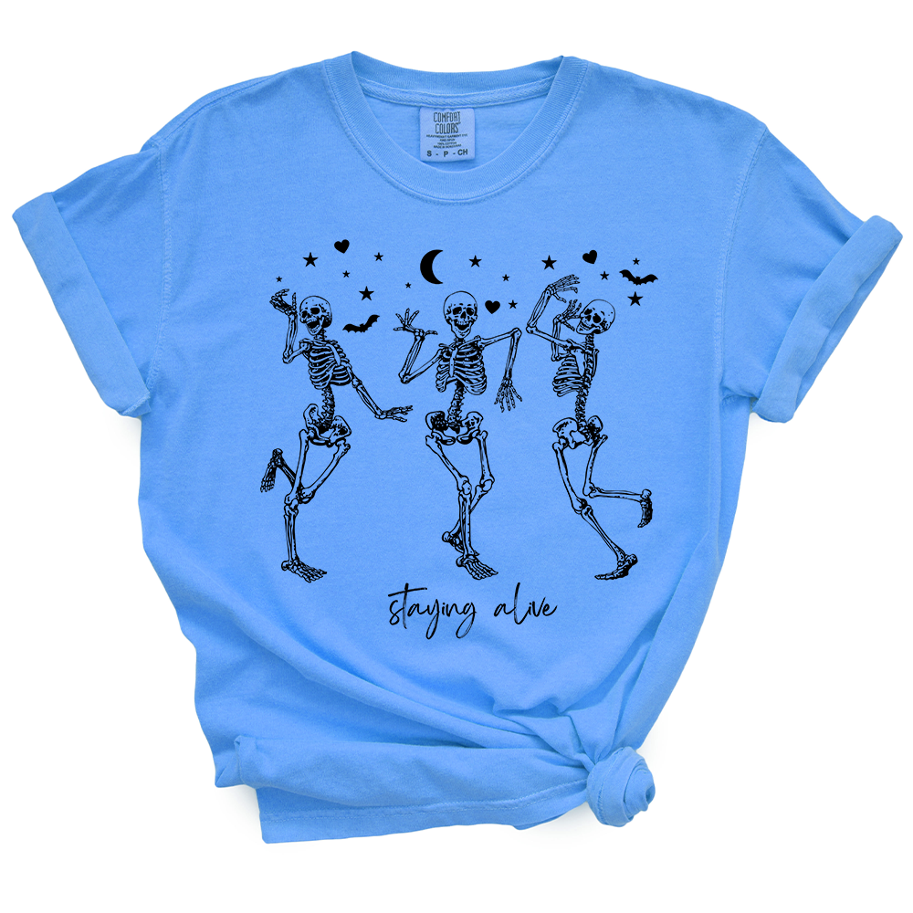 Staying Alive Skeleton TShirt