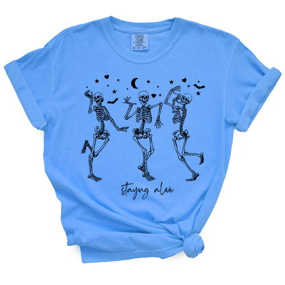 Staying Alive Skeleton TShirt