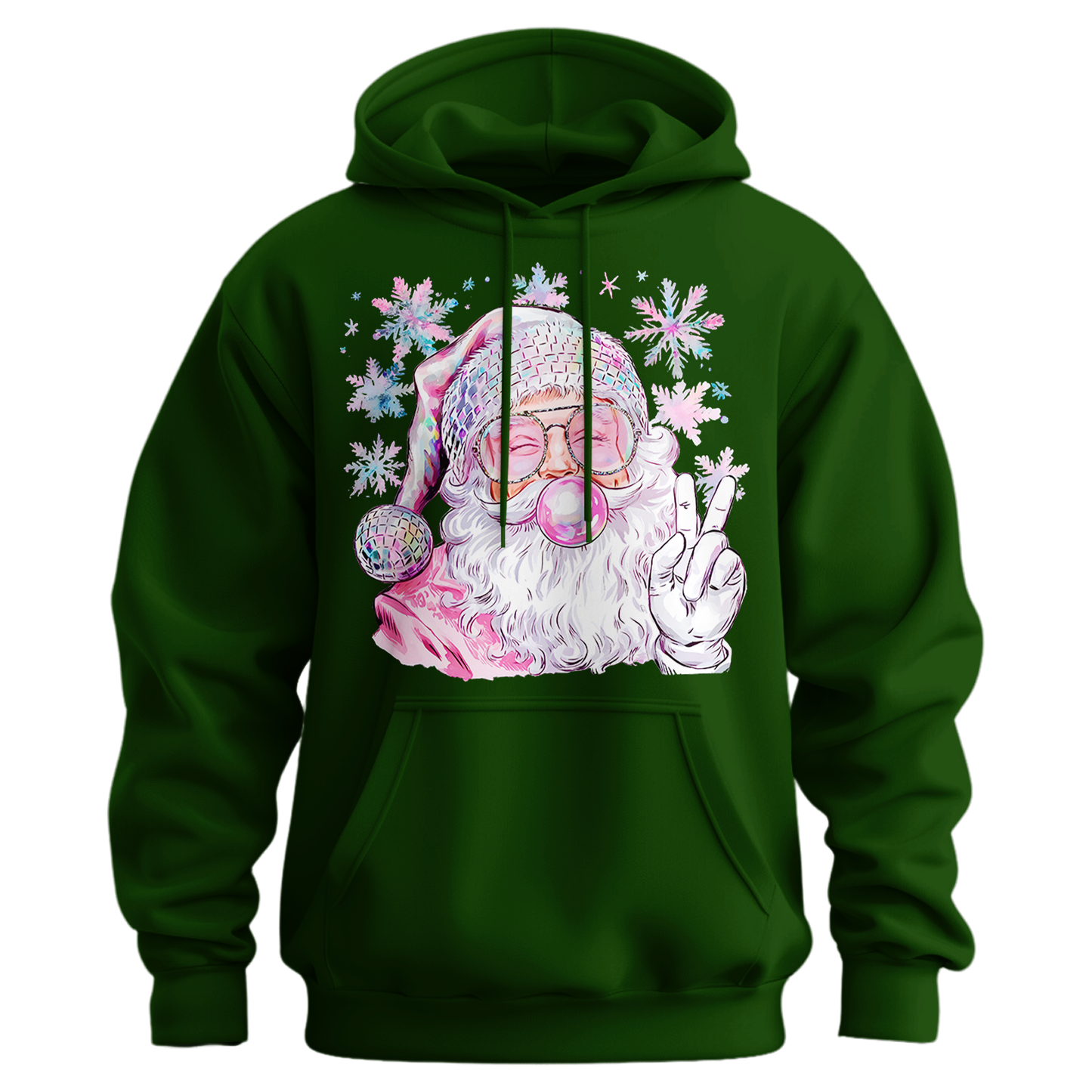 Bubble Gum Santa Hoodie