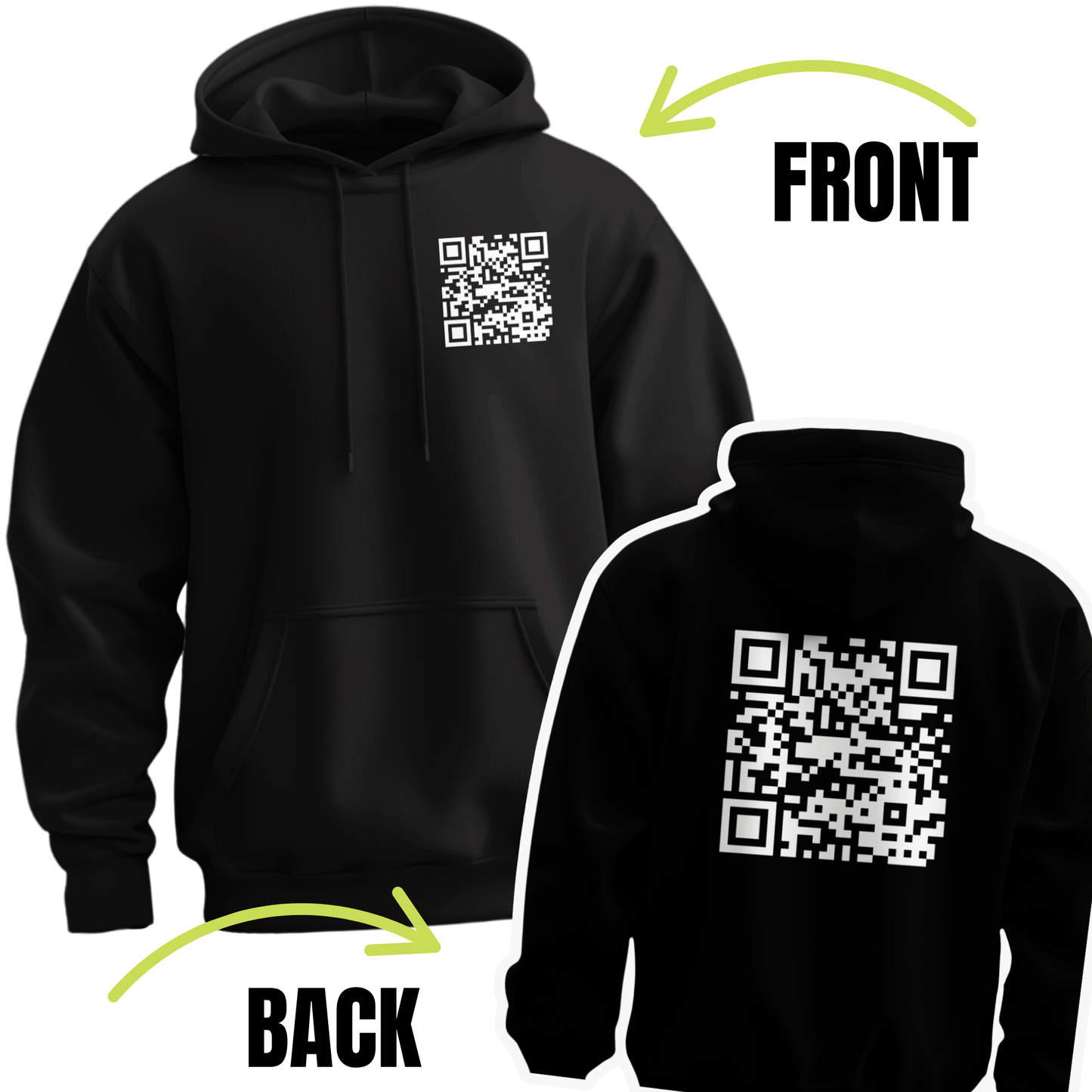 Fuck You Funny QR Code Hoodie