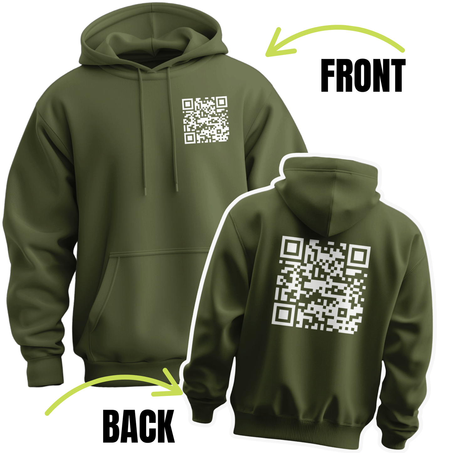 Fuck You Funny QR Code Hoodie