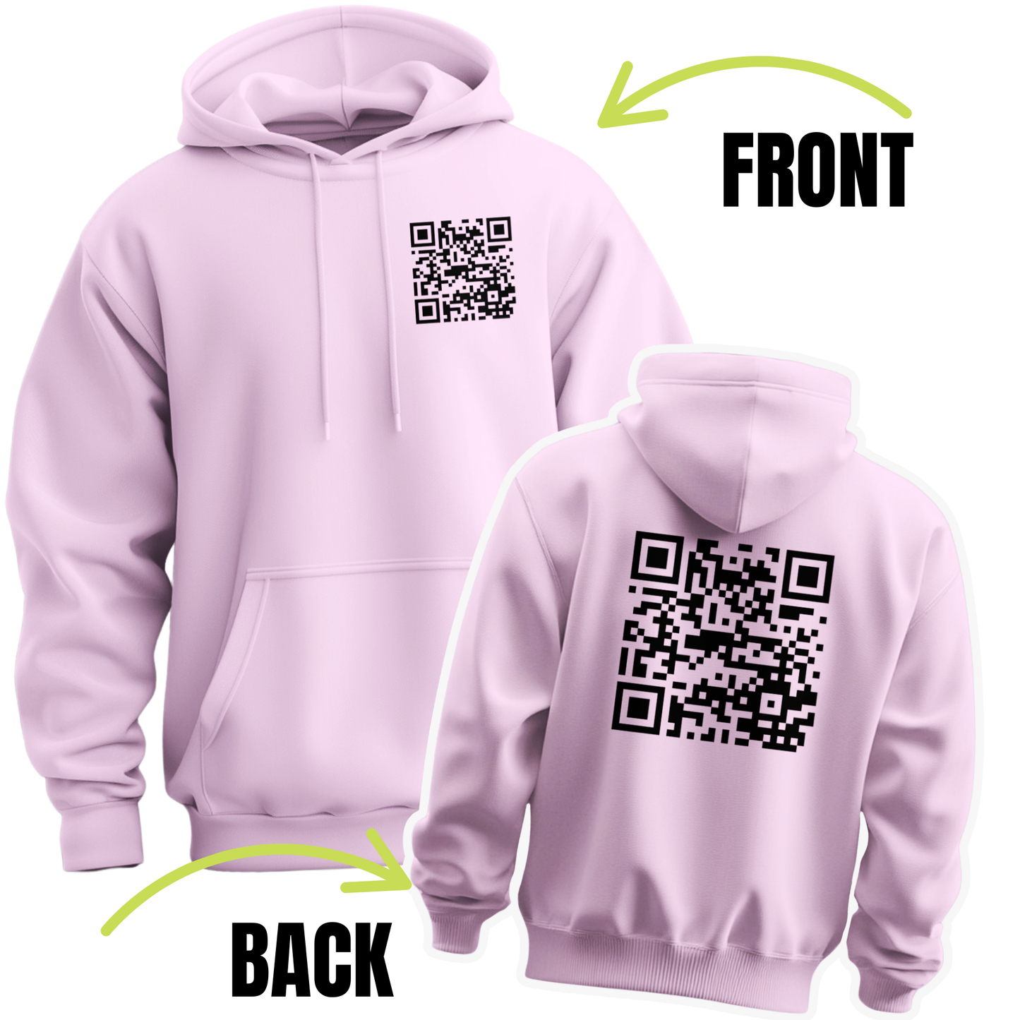 Fuck You Funny QR Code Hoodie