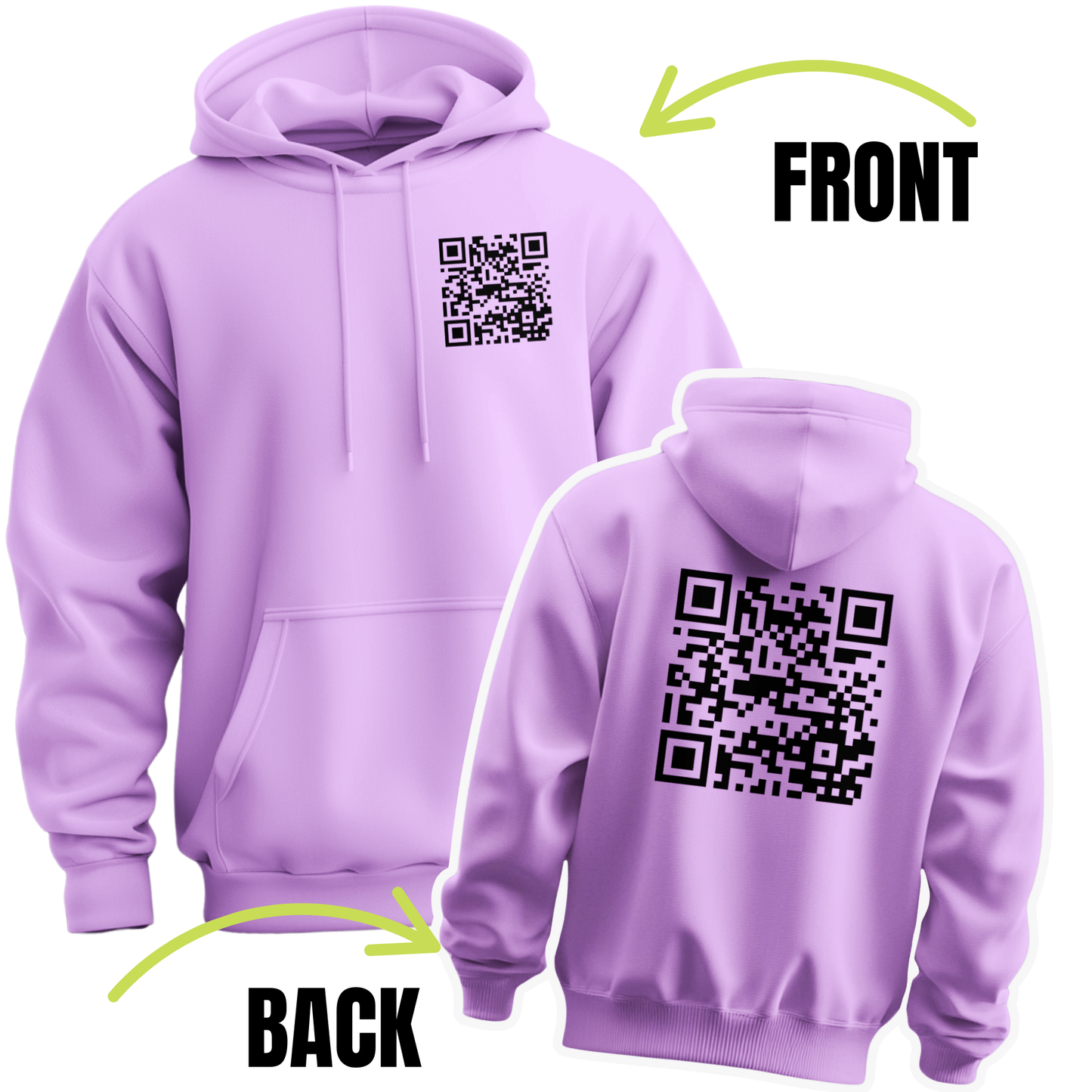 Fuck You Funny QR Code Hoodie