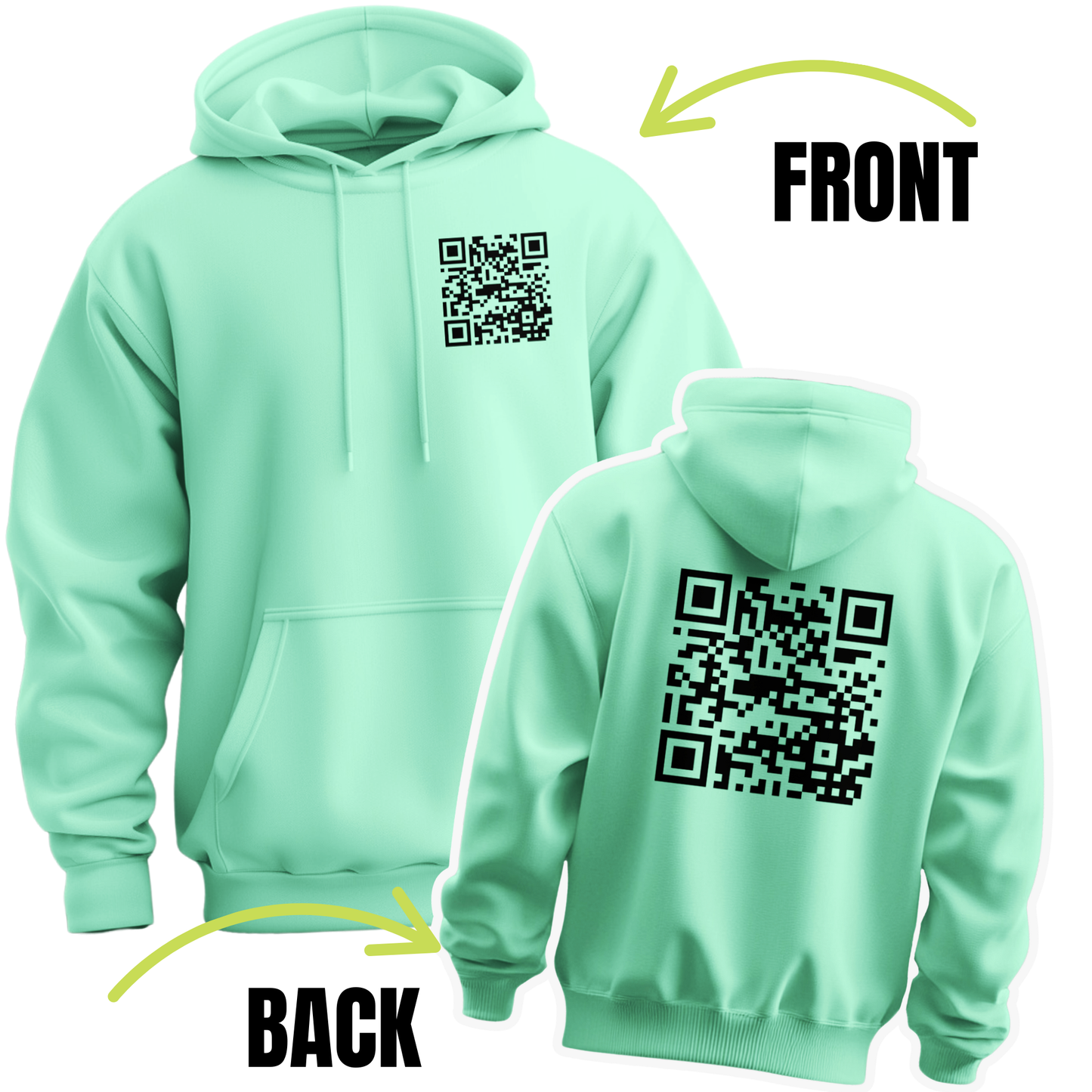 Fuck You Funny QR Code Hoodie