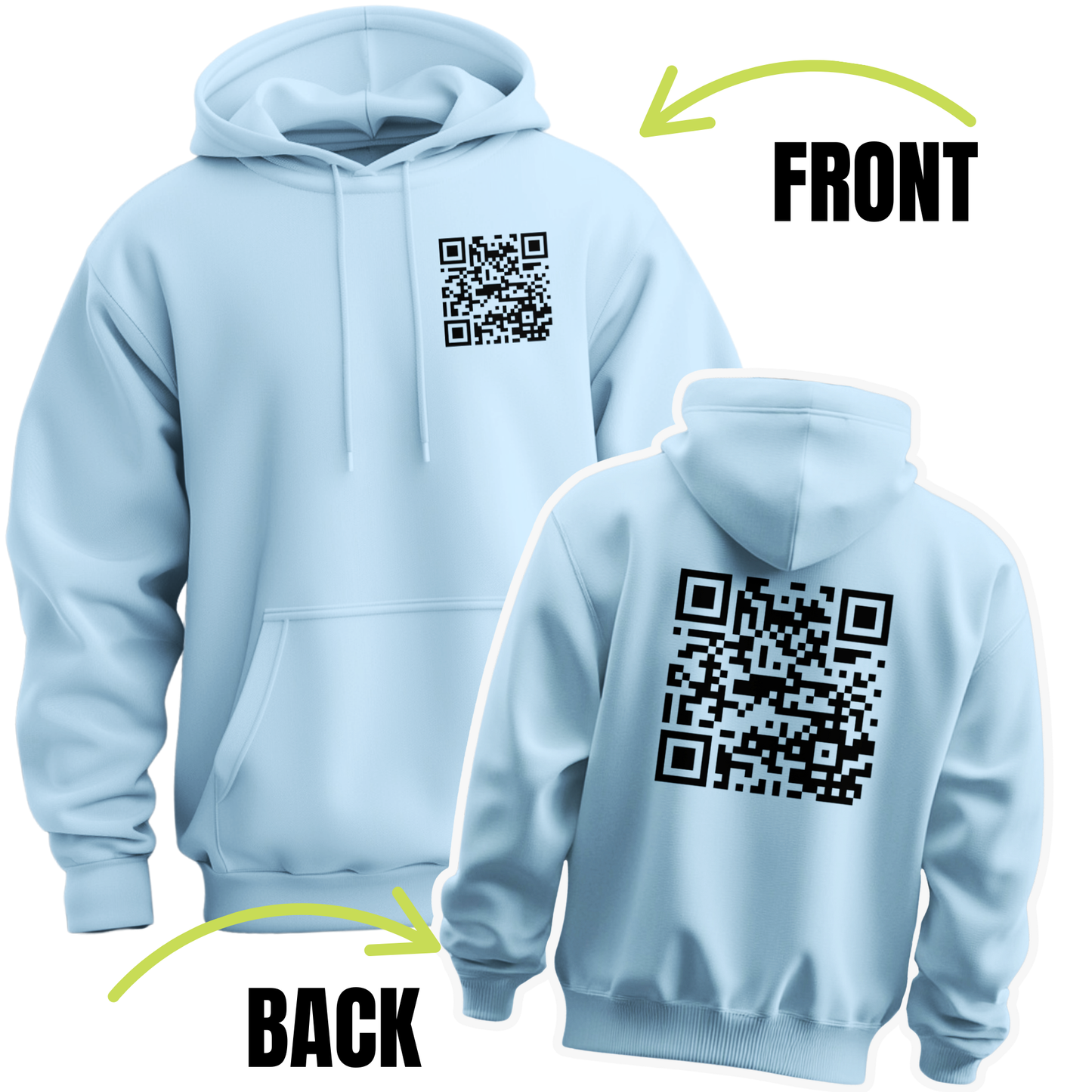 Fuck You Funny QR Code Hoodie