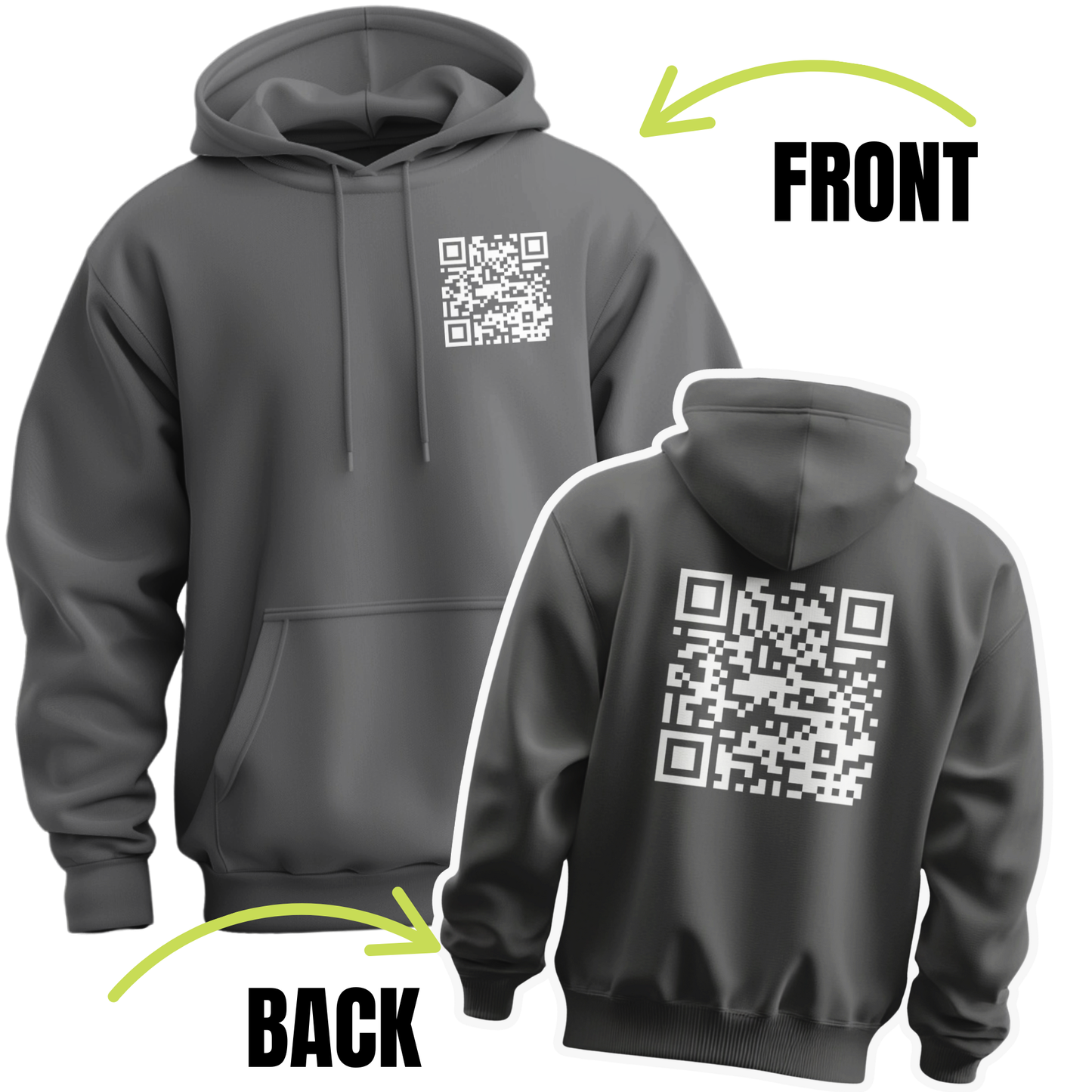 Fuck You Funny QR Code Hoodie