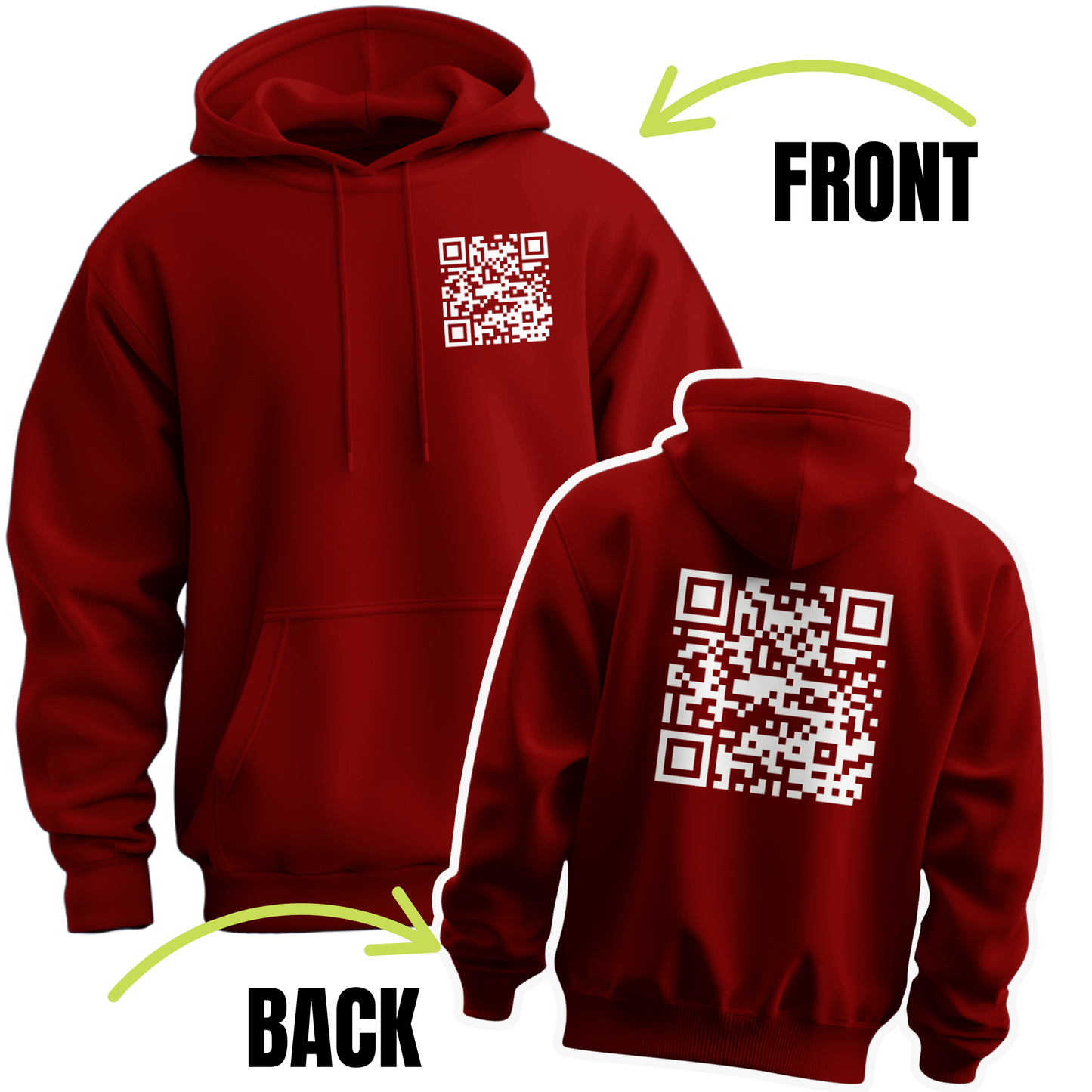 Fuck You Funny QR Code Hoodie