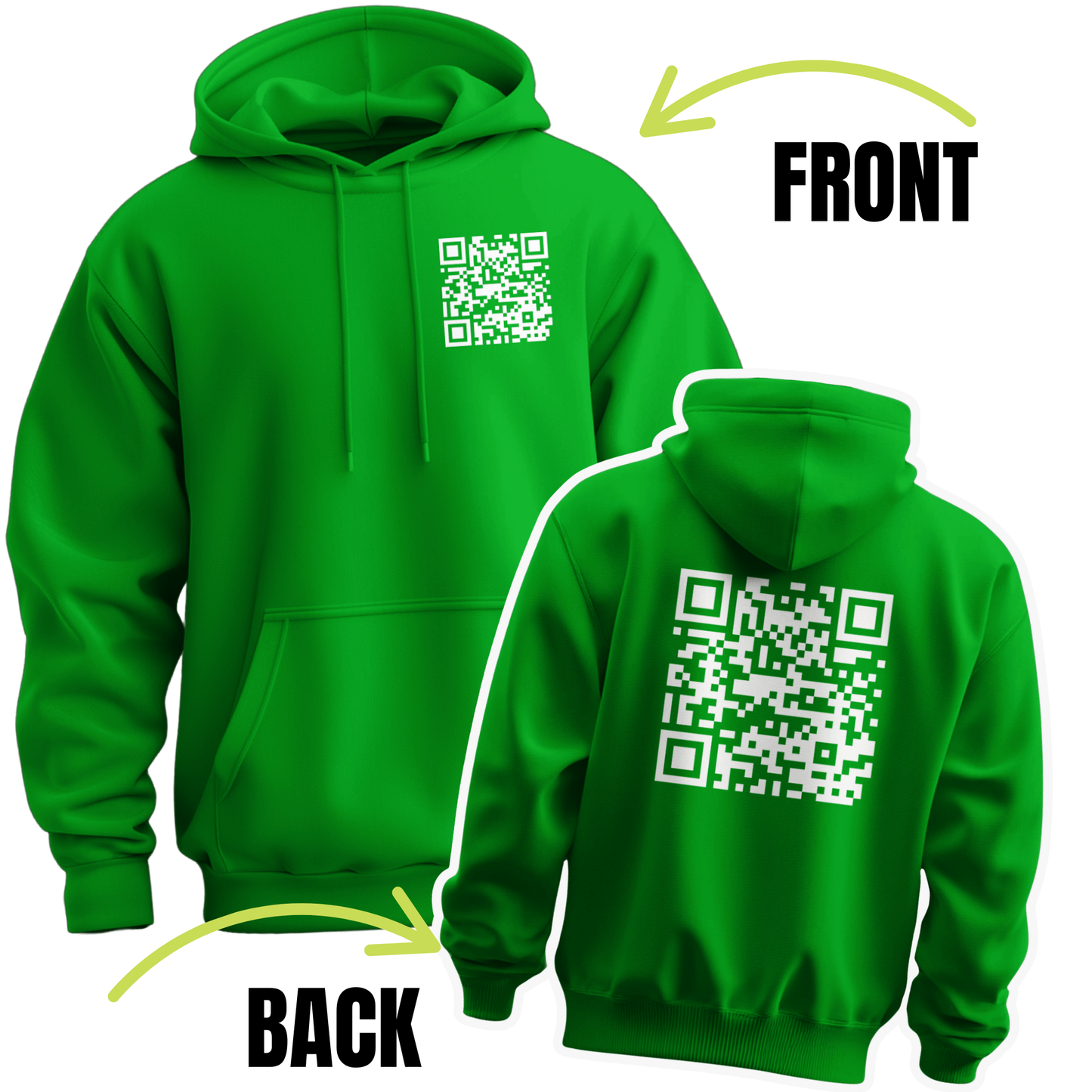 Fuck You Funny QR Code Hoodie