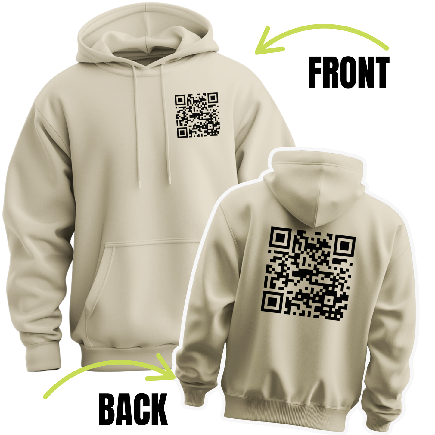 Fuck You Funny QR Code Hoodie