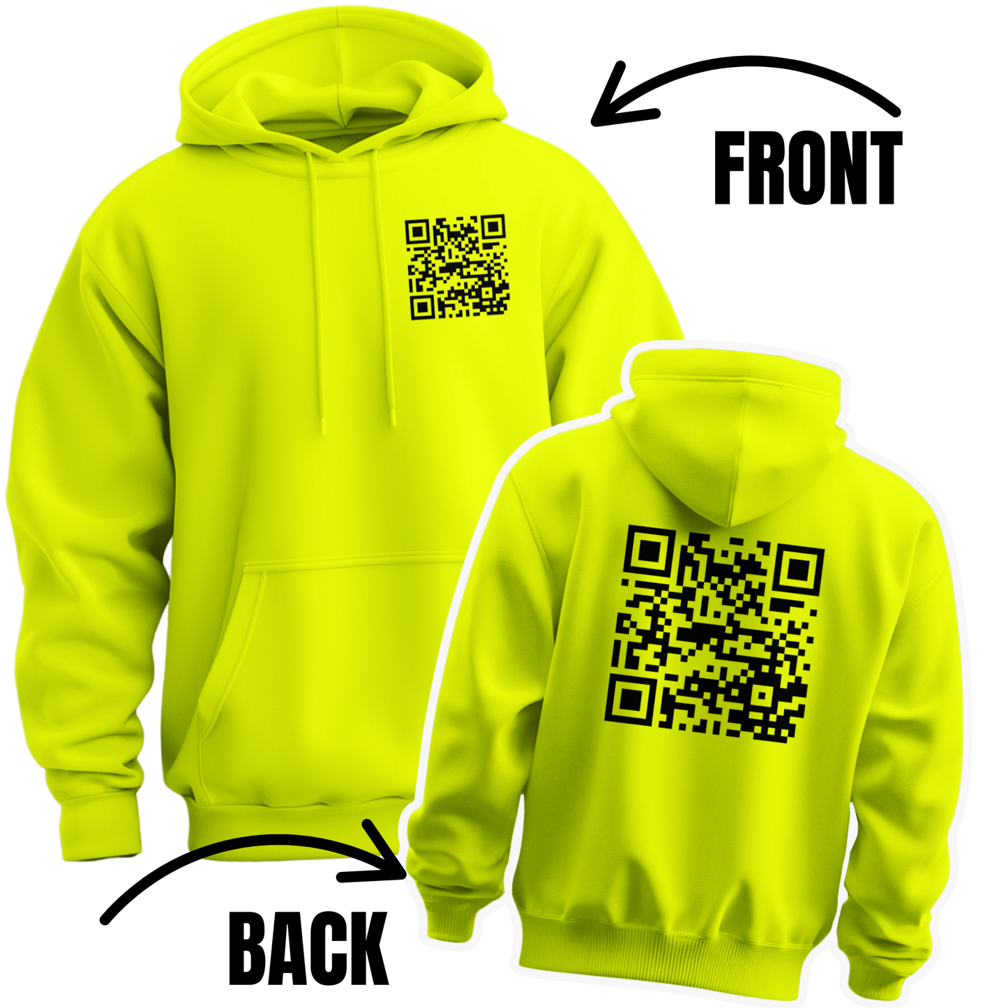 Fuck You Funny QR Code Hoodie