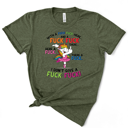 Fuck Fuck Here Unicorn Tshirt