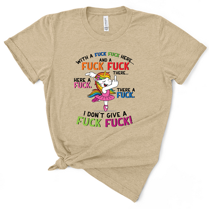 Fuck Fuck Here Unicorn Tshirt