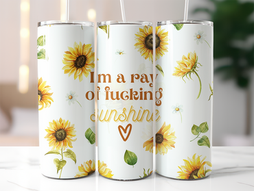 Ray Of Fucking Sunshine Skinny Tumbler