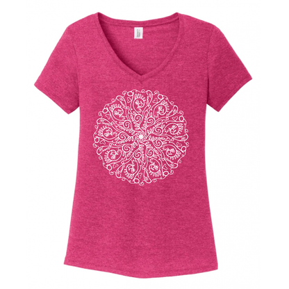 Curse Word Mandala Women's V-Neck (Ladies Fit)