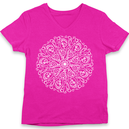 Curse Word Mandala Women's V-Neck (Ladies Fit)
