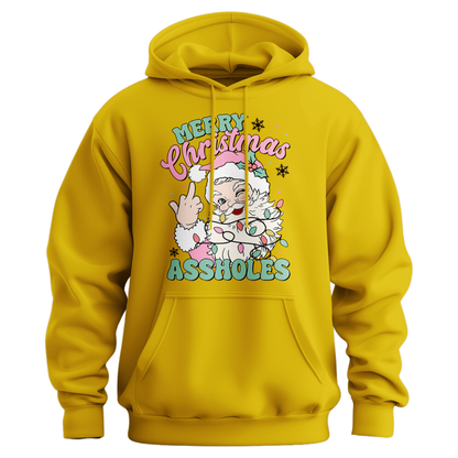 Merry Christmas Assholes Hoodie