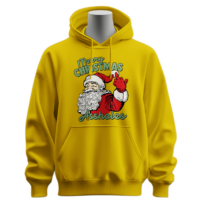 Funny Merry Christmas Assholes Hoodie