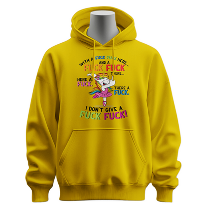 Fuck Fuck Here Unicorn Hoodie