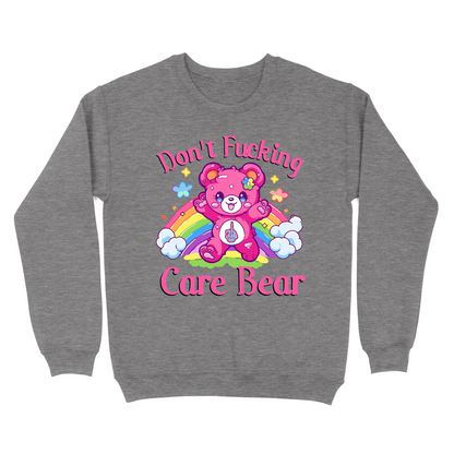 Don't Fucking Care Bear Crewneck