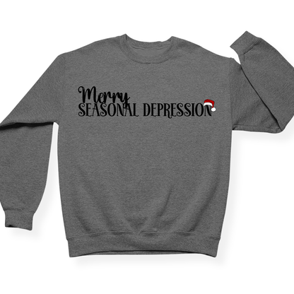 Merry Seasonal Depression Crewneck (Official Lyndseydotw Merch)