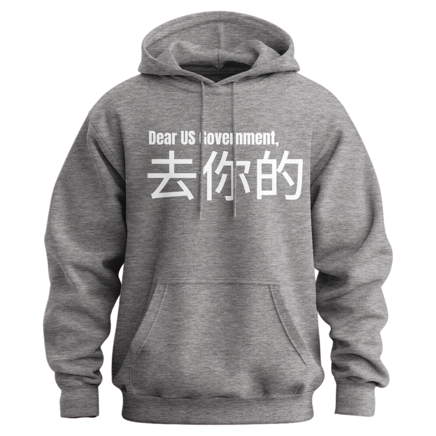 Dear Government Fuck You (Chinese Symbols) Hoodie