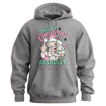 Merry Christmas Assholes Hoodie