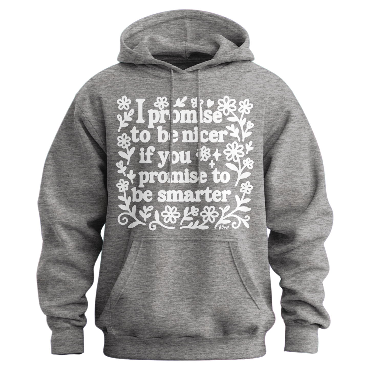 I Promise To Be Nicer If You Promise To Be Smarter Hoodie