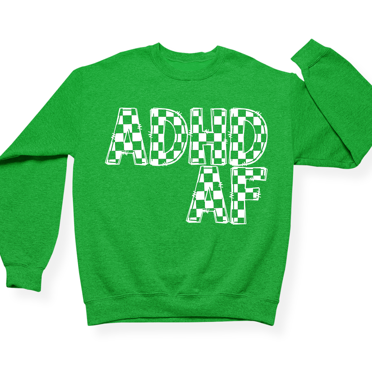 ADHD AF Crewneck (Official Lyndseydotw Merch)