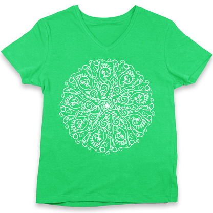 Curse Word Mandala Women's V-Neck (Ladies Fit)