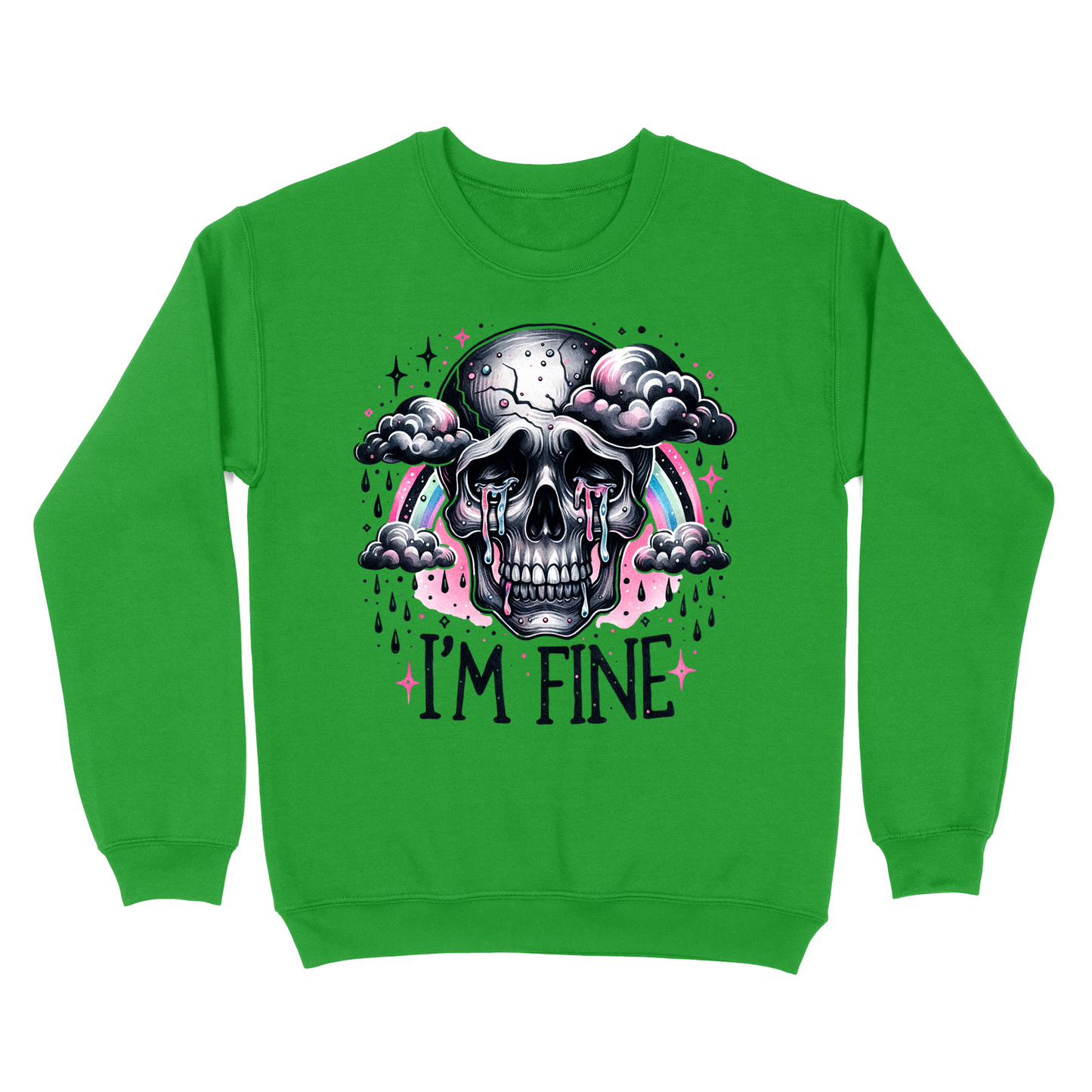 I'm Fine Skeleton Crewneck