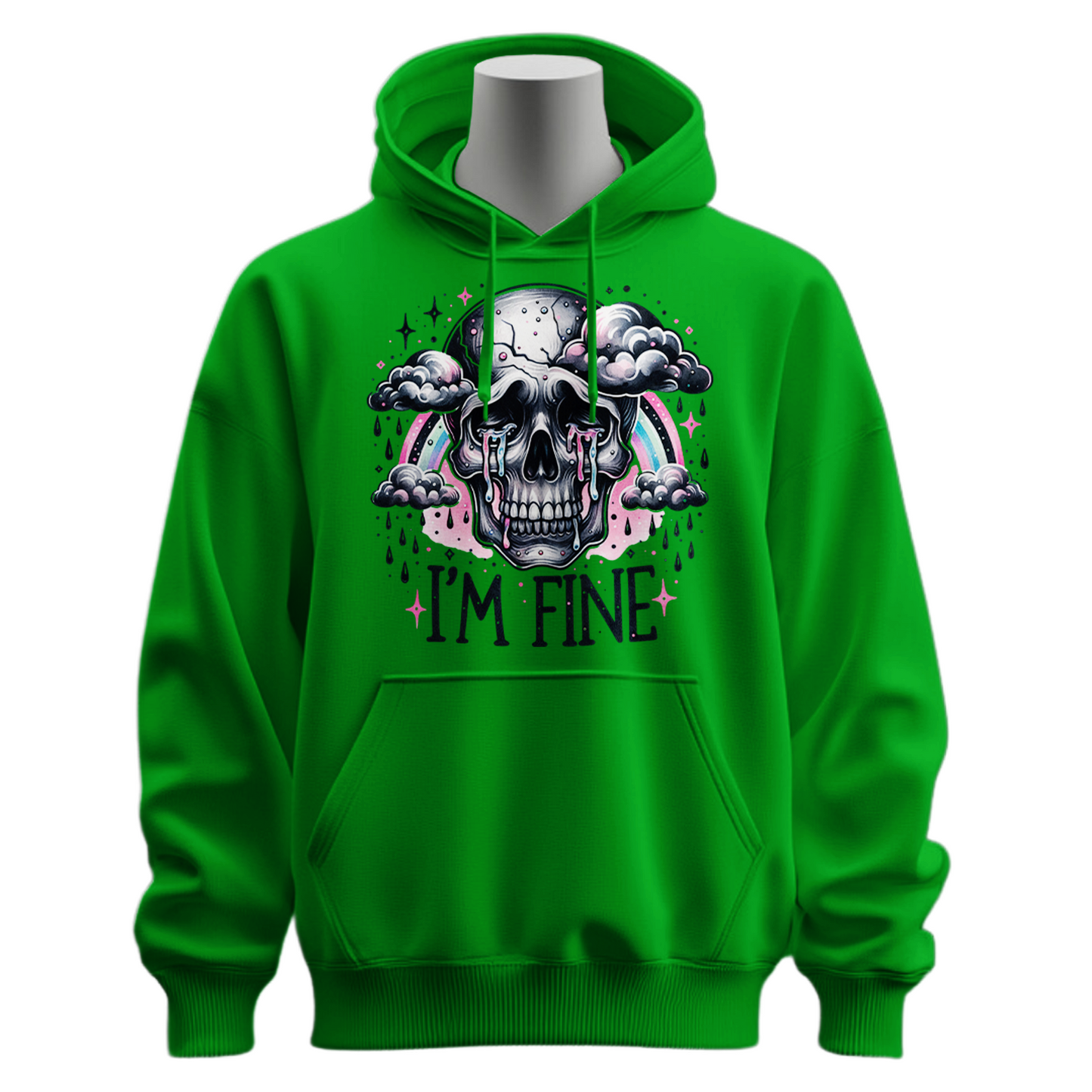 I'm Fine Skeleton Hoodie