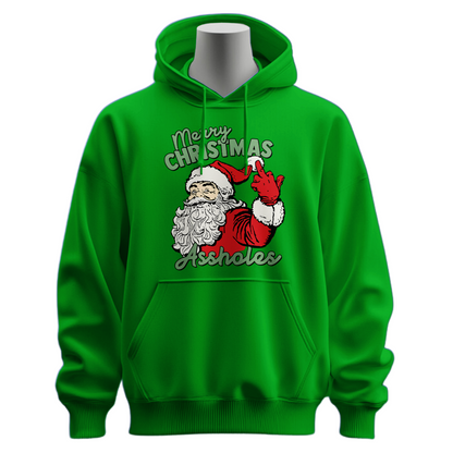 Funny Merry Christmas Assholes Hoodie