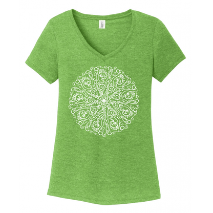 Curse Word Mandala Women's V-Neck (Ladies Fit)