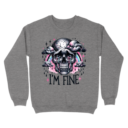 I'm Fine Skeleton Crewneck